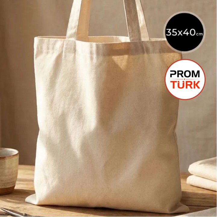 35x40 cm Doğal Ham Bez Promosyon Çanta